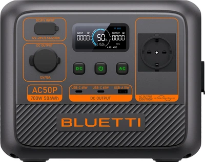 Зарядна станція Bluetti AC50P / 700 Вт / 504 Вт⋅год / LiFePO4