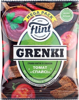 Сухарики Флінт grenki томат спайсі 100г. / 50 шт