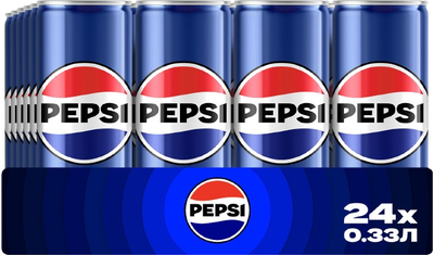 Напій Pepsi ж/б 0,33л./ 24 шт