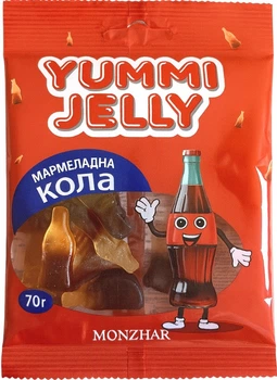 Желейні цукерки Yummy Jelly Кола 70г.