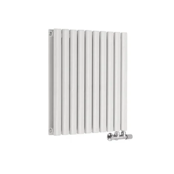 Дизайнерский радиатор Rastas Aurora 2 500x600 горизонтальный, белый глянцевый