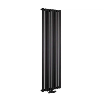 Дизайнерский радиатор Rastas Aurora 1 1800x480 вертикальный, черный матовый (RR-UT1800480SB)