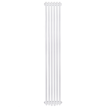 Дизайнерский радиатор Warm Well Column 2 1800×290 вертикальный, белый глянцевый