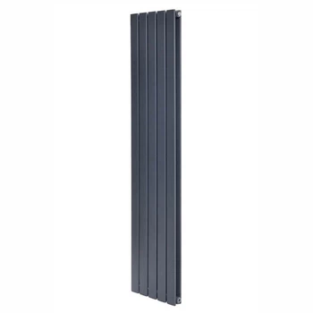 Трубчастий вертикальний радіатор Arttidesign Livorno II 5x1600x340 сірий матовий
