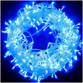 Гирлянда Нить 25м 500LED для оформления улицы 8 режимов Синий LS-2016