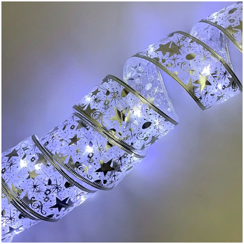 Гирлянда светодиодная 100 LED 10 м для декора улицы и помещения холодный белый LS-2421