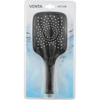 Лейка для душа Venta пластик, черный (HS134B)