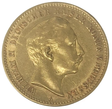 Колекційна золота монета "10 марок - Wilhelm II" 3,982 г 1890-1912 роки