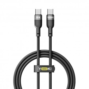 Кабель YOKI SILICONE YK-SI50 Type-C to Type-C 60W (1.2m) Black