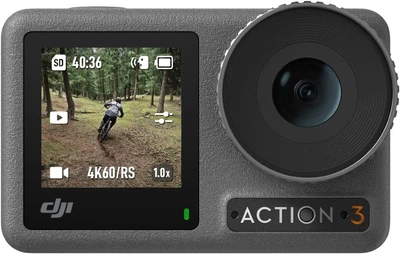 Экшн-камера DJI Osmo Action 3 Outdoor Combo / 120fps / Wi-Fi / Влагозащищенная / Черно-серый (102155362) - Б/У