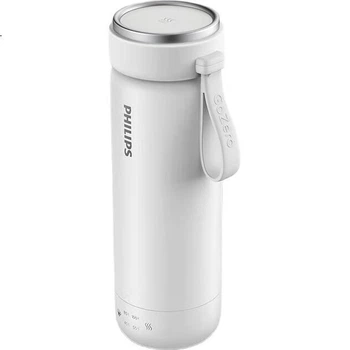 Электрический чайник PHILIPS, термокружка, кружка для подогрева воды, миниатюрная портативная дорожная кружка, кружка с постоянной температурой, деловой подарок для мужчин и женщин.