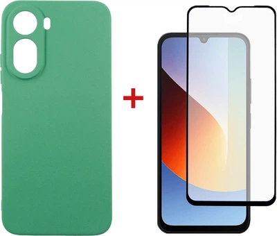 Комплект чохол для смартфона + скло Xiaomi Redmi A7 Pro DENGOS Soft Mint (DG-KM-203)