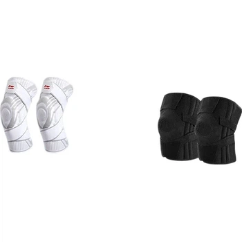 Наколінники Li-Ning спортивні з фіксатором надколінка, білі, розмір 2XL, 2 штуки