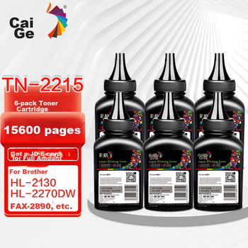 Тонер-картридж Caige TN2225 для Brother MFC7360, 7470D, 7860DN, DCP7057, 6 флаконов
