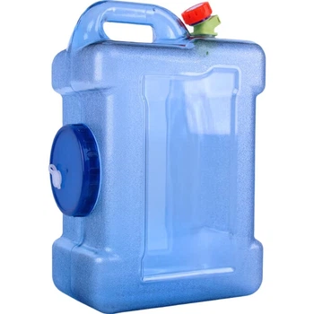 Контейнер для чистой воды BJ Pure Water, ведро для минеральной воды из пищевого поликарбоната, емкость для питьевой воды для самостоятельных поездок, портативный квадратный контейнер большой емкости для использования на открытом воздухе с краном, 22 л