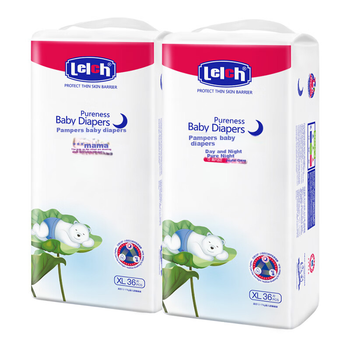 Підгузки-трусики нічні Lelch Day And Night Pure XL (12-17 кг), 68 шт
