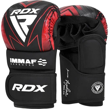 Рукавиці для ММА (Греплінгові рукавички) RDX схвалено IMMAF S Red