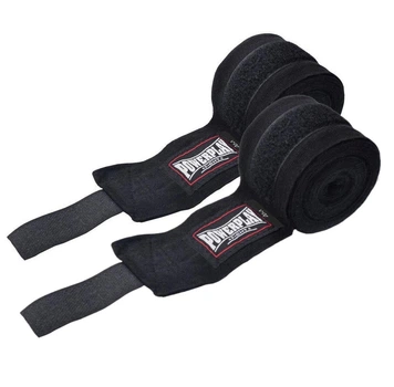 Боксерські бинти PowerPlay 3046 Nylon чорні 2,5 м (PP_3046_2.5m_Black)