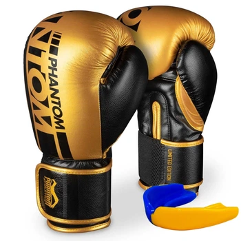 Боксерські рукавиці Phantom APEX Elastic золотисті 16 унцій (PHBG2215-16)