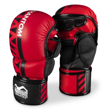 Рукавиці для MMA Phantom APEX Red червоні S/M (PHMMAG2728-SM)
