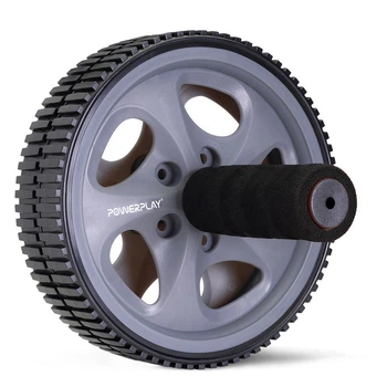 Ролик для преса PowerPlay PP-4345 Exercise Wheel сірий 16,5 см (PP_4345)