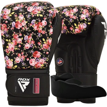 Боксерские перчатки RDX FL-5 BLACK-8 унций (капа в комплекте)