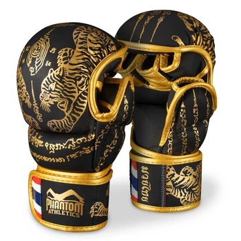 Рукавиці для MMA Phantom Muay Thai золотисті S/M (PHMMAG2939-SM)