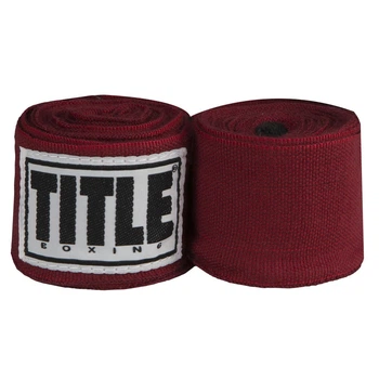 Боксерські бинти Title Select 180 Semi Elastic Mexican бордові 4,5 м (SMHW XL MR)