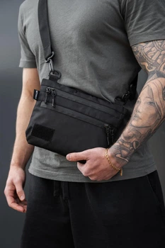 Чоловіча Сумка Через Плече Барсетка Without Defender Patch Black