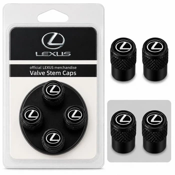 Защитные металлические колпачки на ниппель лексус Lexus черные подарочный набор нипель