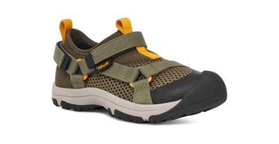 Сандалі-кросівки Teva Kids' Outflow Universal оливкового кольору трекінгові розмір 34