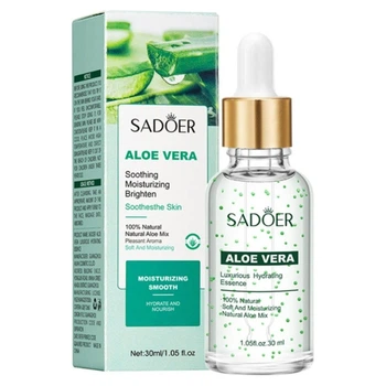 Сыворотка для лица с экстрактом алоэ Sadoer Aloe Vera Luxurious Hydrating Essence, 30 мл