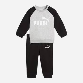 Детский спортивный костюм (свитшот + штаны) Puma Minicats Essentials 68628156 80-86 см Black/White (4069162038029)