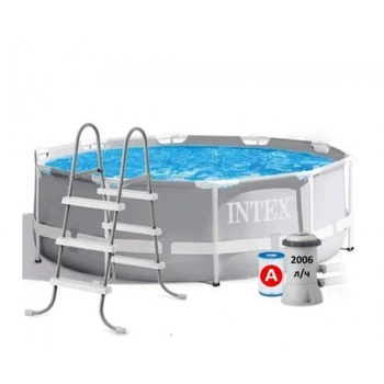 Каркасний басейн Intex 26706ND Prism Frame Premium Pool 305×99 см з фільтр-насосом 2006 л/год(IND-26706ND)