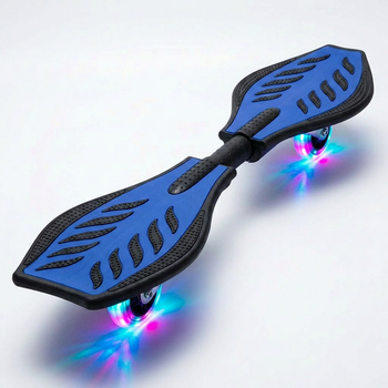 Рипстик роллерсерф со светящимися колесами и алюминиевой рамой SP-Sport Ripstik 4711 Blue-Black