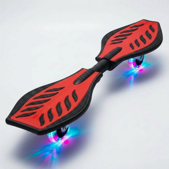 Рипстик роллерсерф со светящимися колесами и алюминиевой рамой SP-Sport Ripstik 4711 Red-Black