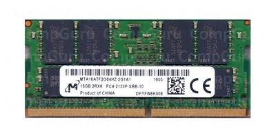 Оперативна пам'ять для ноутбука Micron 16GB DDR4 2133MHz SO-DIMM 2Rx8 (MTA16ATF2G64HZ-2G1A1)