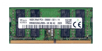 Оперативна пам'ять для ноутбука SK hynix 16GB DDR4 2666MHz SO-DIMM 2Rx8 (HMA82GS6CJR8N-VK) код CG-390440943