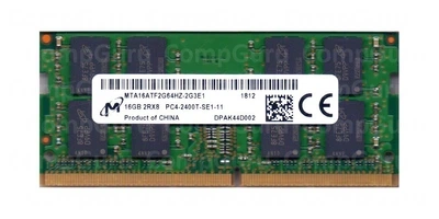 Оперативна пам'ять для ноутбука Micron 16GB DDR4 2400MHz SO-DIMM 2Rx8 (MTA16ATF2G64HZ-2G3E1) код CG-439684613