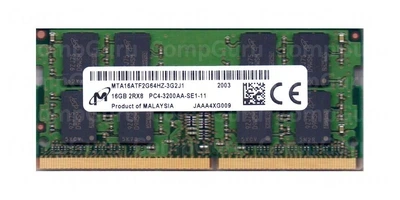 Оперативна пам'ять для ноутбука Micron 16GB DDR4 3200MHz SO-DIMM (MTA16ATF2G64HZ-3G2J1)