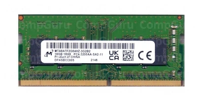 Оперативна пам'ять для ноутбука Micron 16GB DDR4 3200MHz SO-DIMM (MTA8ATF2G64HZ-3G2B2)