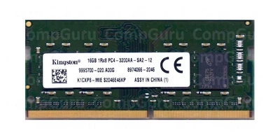 Оперативна пам'ять для ноутбука Kingston 16GB DDR4 3200MHz SO-DIMM 1Rx8 (K1CXP8-MIE)