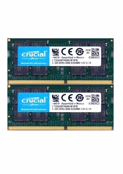 Комплект оперативної пам'яті для ноутбука Crucial 64GB (2x32GB) DDR4 2666MHz SO-DIMM (CT32G4SFD8266.M16FB)