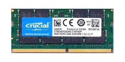 Оперативная память для ноутбука Crucial 8GB DDR4 2400MHz SO-DIMM (CT8G4SFD824A.C16FADP)