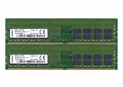 Комплект оперативной памяти для ПК Kingston 16GB (2x8GB) DDR4 2400MHz UDIMM (HP24D4U7S8MBP-8)