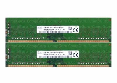 Комплект оперативної пам'яті для ПК SK hynix 16GB (2x8GB) DDR4 2400MHz UDIMM 1Rx8 (HMA81GU6CJR8N-UH)