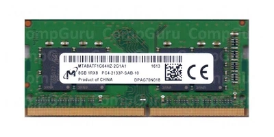 Оперативна пам'ять для ноутбука Micron 8GB DDR4 2133MHz SO-DIMM 2Rx8 (MTA8ATF1G64HZ-2G1A1)