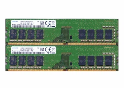Комплект оперативной памяти для ПК Samsung 16GB (2x8GB) DDR4 2400MHz UDIMM 1Rx8 (M378A1K43CB2-CRC)