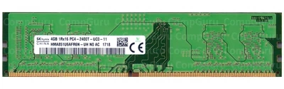 Оперативная память для ПК SK hynix 4GB DDR4 2400MHz UDIMM 1Rx16 (HMA851U6AFR6N-UH)