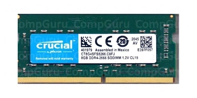 Оперативная память для ноутбука Crucial 8GB DDR4 2666MHz SO-DIMM (CT8G4SFS8266.C8FJ)